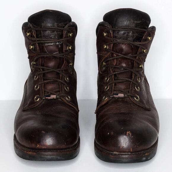 Chippewa Men's Work Boots Waterproof Chip-A-Tex Leather Brown Size 12 | AA - Picture 3 of 7